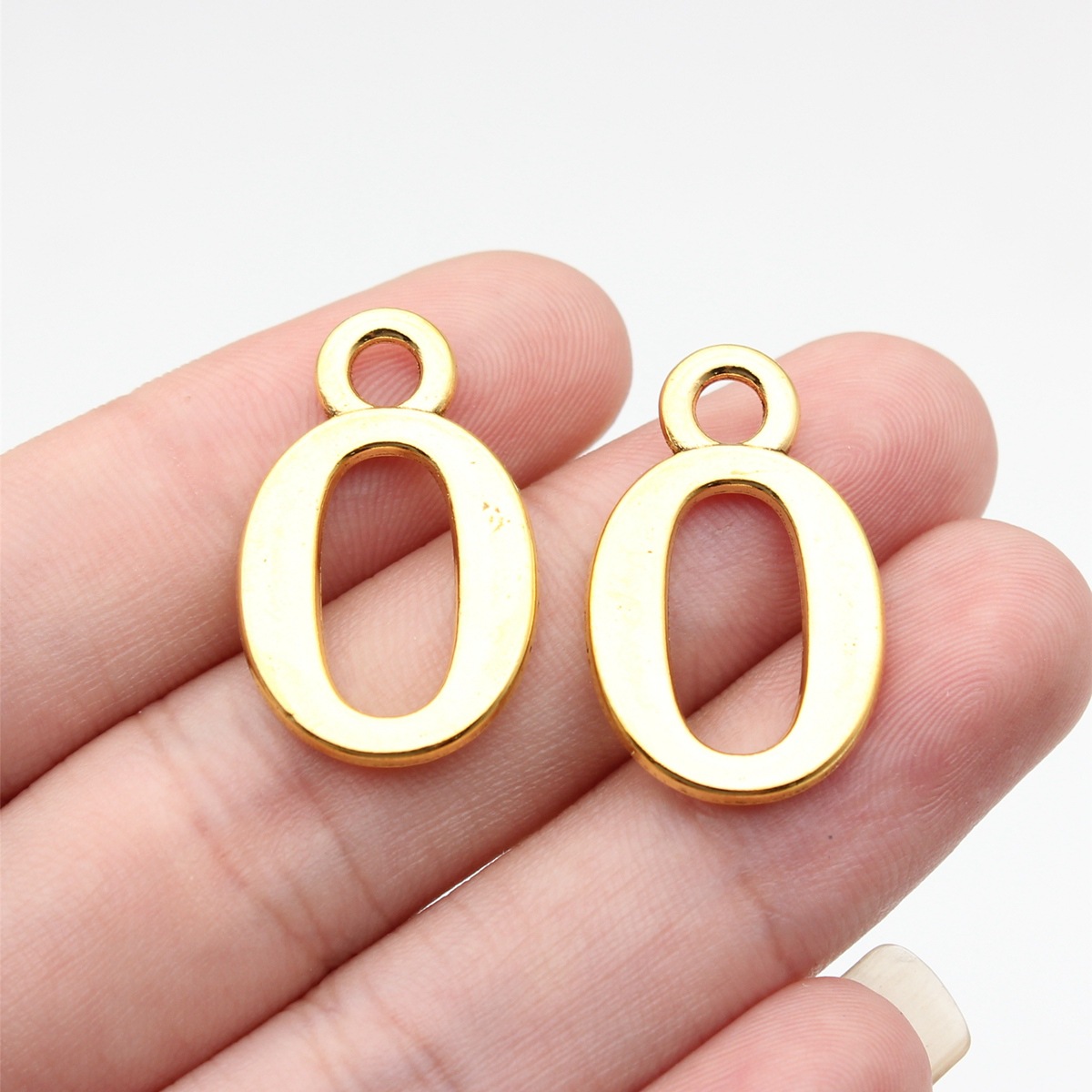 Vintage Fashion Online - 10pcs 26x16mm Antique Gold Color Number