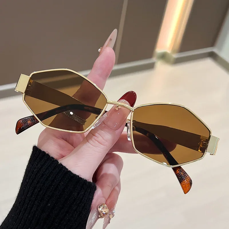 Vintage Fashion Enthusiasts - Fashion Polygonal Women Sunglasses Vintage Brand