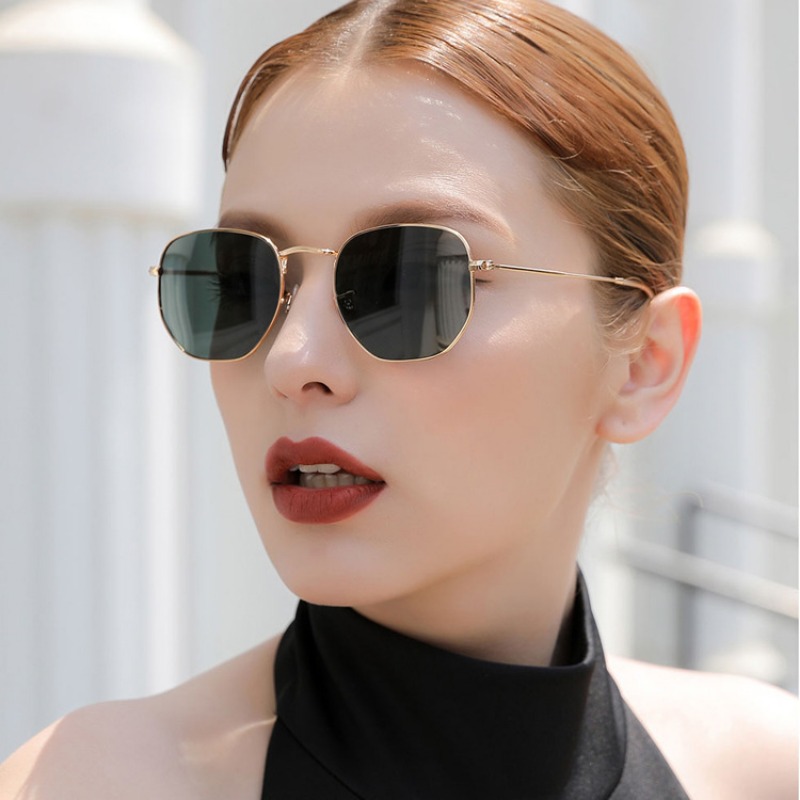Round punk Sunglasses Men Luxu - Vintage Outdoor Fashion ulasan dan harga
