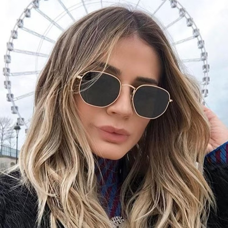 Round punk Sunglasses Men Luxu - Vintage Outdoor Fashion ulasan dan harga