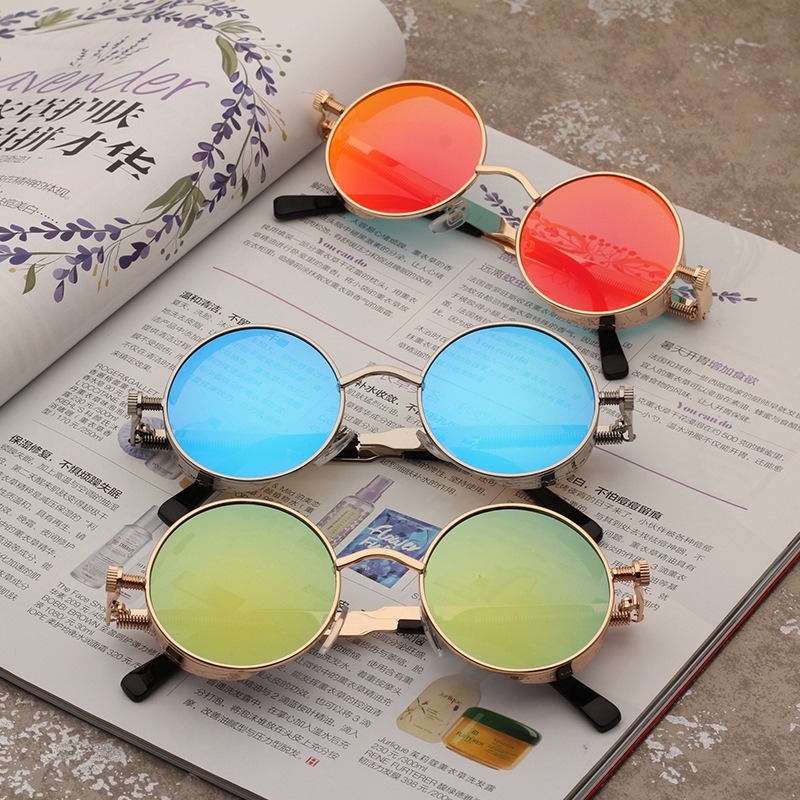 Metal Steampunk Sunglasses Men - Vintage Fashion Enthusiasts ulasan dan harga