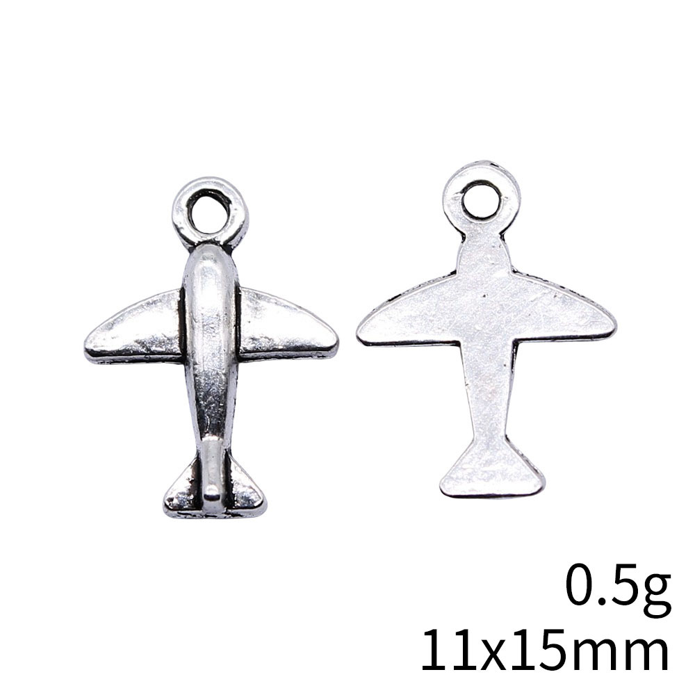 10pcs 11x15mm Antique Silver C - Vintage Fashion Online ulasan dan harga