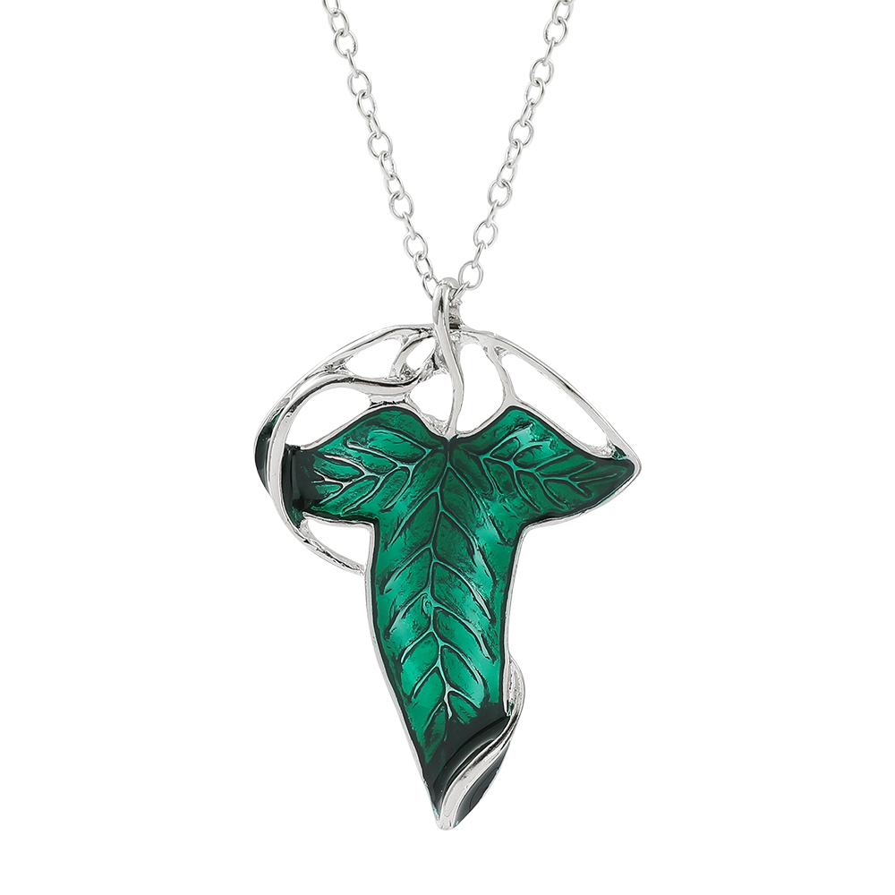 Vintage Green Leaf Pendant Nec - Vintage Fashion Online ulasan dan harga
