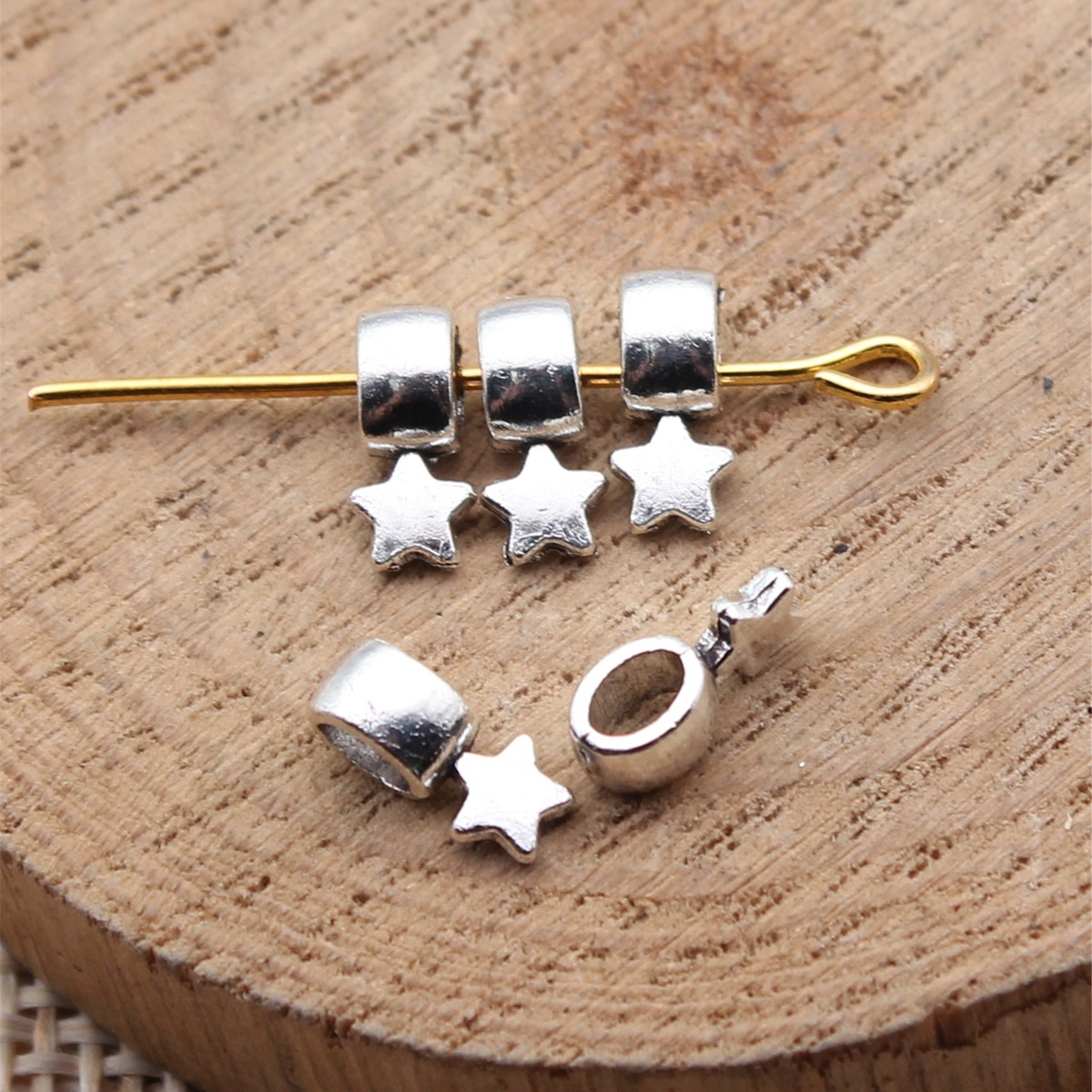 40pcs 8.5x4x3.8mm Antique Silv - Vintage Fashion Online ulasan dan harga